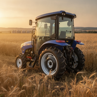 Tracteur multifonctionnel de haute qualité 70hp 80hp avec climatisation et cabine 4x4 Diesel Tracteurs agricoles d'occasion