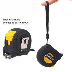 Metro <span class=keywords><strong>a</strong></span> <span class=keywords><strong>Nastro</strong></span> Telescopico Automatico in Acciaio Nero e Giallo, 3-10m, Rinforzato, Resistente all'Usura, Antiurto, Rivestito in Plastica - Product Image 5