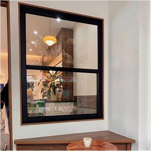 Fenêtre coulissante pliante en alliage d'aluminium pour cuisine, avec verre trempé, design coulissant et pliable, certifiée CE - Product Image 1