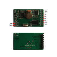 Module récepteur RF sans fil superhétérodyne HCS301 433 MHz avec décodeur, fonction de code roulant et éclairage LED, certifié RoHS et FCC