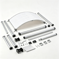 Structure de scène portable en aluminium pour concerts, conception ODM/OEM, installation extérieure, pour DJ et spectacles