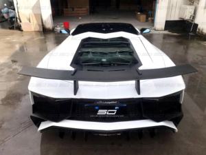 LP700 LP720 LP750 능 직물/단조 탄소 범퍼 스포일러 사이드 스커트 람보르기니 Aventador LP700 용 드라이 탄소 섬유 풀 세트 바디 키트 - Product Image 5