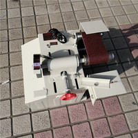 Meuleuse à bande électrique compacte pour le meulage en arc des tubes ronds utilisés dans les rampes d'escalier et les projets décoratifs