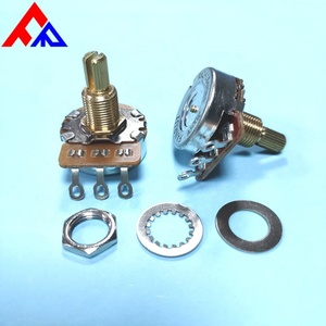 Powerful Manufacturer Directly Sells Metal Copper Shaft Full Size Electric Guitar Potentiometer 24MM - Product Image 6