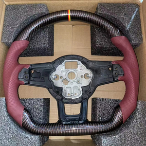 พวงมาลัยคาร์บอนไฟเบอร์ สำหรับรถยนต์ Volkswagen MK6 Mk7 Passat <span class=keywords><strong>Golf</strong></span> 4 5 6 6R 7 7.5 8 MK4 5 6 7 7.5 8 7 R GTI GTD GTE <span class=keywords><strong>Variant</strong></span> R-Line - Product Image 1