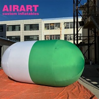 Modèle de capsule verte gonflable de décoration d'activité, ballon gonflable de capsule de pilule de la publicité de magasin de médecine