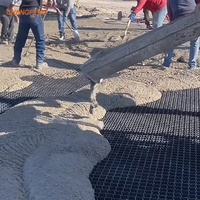 Stabilisation de route 500mm * 500mm * 58mm HDPE/PE pavés d'herbe en plastique pavé d'allée pavé grille au sol gravier pour poser des dalles de béton