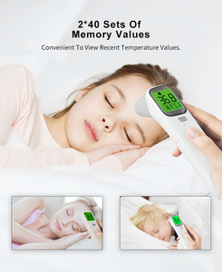 Thermomètre auriculaire <span class=keywords><strong>frontal</strong></span> infrarouge numérique sans contact approuvé CE ISO Thermomètre médical en plastique <span class=keywords><strong>avec</strong></span> source d'alimentation électrique - Product Image 3