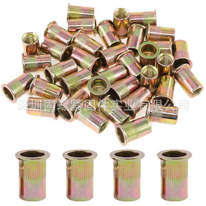 Zinc Plated Carbon Steel Flat Head <b>Rivet</b> <b>Nut</b> Set 320Pcs Inch Thread Inserts For Sheet Metal General Industry - Product Image 3