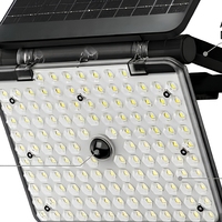 Lampe murale solaire à détecteur de mouvement, lampe de sécurité extérieure, panneau LED SMD pour jardin, cour, portail