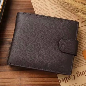 Muestra gratuita de carteras de cuero genuino hechas a mano, pequeñas, delgadas, compactas y negras, económicas, para hombre. - Product Image 2