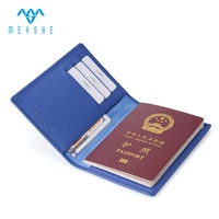 Funda de Pasaporte VIP de Cuero Genuino Personalizada con Bloqueo RFID, Tarjetero, Cierre de Clip Vintage, Alta Calidad, para Tarjetas de Identificación y Crédito