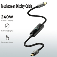 Cable de Carga Rápida Tipo-C de 240W 5A PD3.1, Cable USB-C Tipo-C con Trenzado de Nailon para Computadora y Cámara, Conductor de Cobre Puro, Aleación de Zinc