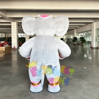Traje de Mascota de elefante inflable para adultos, traje inflable con forma de Animal lindo de dibujos animados para caminar gigante para eventos