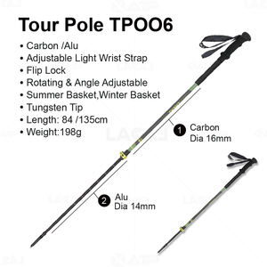 <span class=keywords><strong>Bastones</strong></span> de Senderismo XATP de Aluminio con Diseño Atractivo, Bloqueo Abatible y Ángulo de Rotación Ajustable - Product Image 2