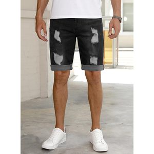 Pantalones Cortos de Mezclilla para Hombre FOXA, Ajustados, Elásticos, Estilo Urbano, Casuales, para Verano - Product Image 4