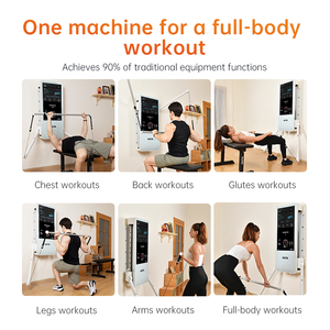 ASITA - Entrenador Funcional Inteligente, Digital, Montado en la Pared, con Pesas, para Gimnasio en Casa, Entrenamiento de Fuerza, Gimnasio Inteligente - Product Image 3