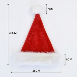 Custom Christmas <strong>Santa</strong> <strong>Hat</strong> for <strong>Kids</strong> Luxury Plush Xmas <strong>hat</strong> Merry Beanie <strong>Hat</strong> for Christmas Decorations - Product Image 1