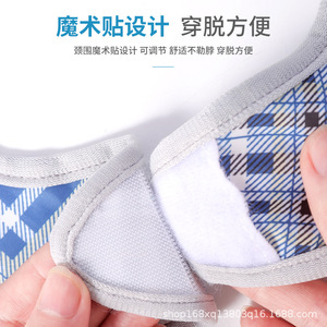 Lfcare Adult Bib Dark Blue Grid Non Woven Fabric 3D Leak Proof <b>Extra</b> <b>Large</b> Size For Seniors - Product Image 3