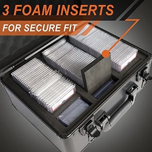 Étui de transport durable pour cartes de sport en aluminium avec roulettes, à prix avantageux, pour cartes gradées, idéal pour les soirées et les expositions - Product Image 5