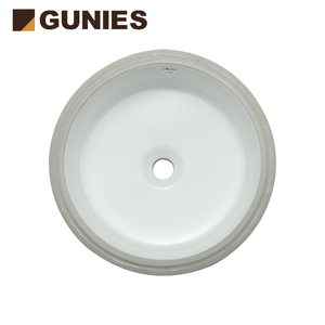 Lavabo da Incasso in Ceramica Avorio Gunies con Design Moderno, Facile da Pulire e Superficie Liscia - Product Image 2