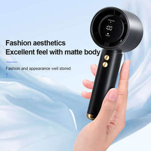 Mini Ventilador Portátil de Alta Velocidad, 100 Velocidades, Pantalla LED de Potencia, Operación Manual, Alimentación USB Eléctrica para Uso en Exteriores y en el Hogar - Product Image 5