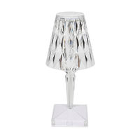 Lampe de table en cristal moderne de luxe, éclairage décoratif en gros, lumière nocturne RGB, résistante aux chocs, recharge USB pour chambre à coucher