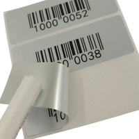 Autocollant en papier métallisé personnalisé avec fort autocollant de code à barres imprimé brillant auto-adhésif pour l'emballage