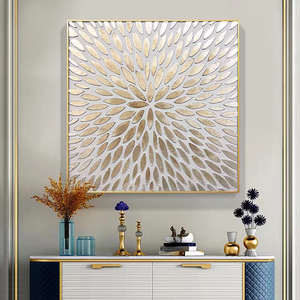 批发现代简约客厅装饰画轻奢壁画方形墙壁艺术水晶瓷画 - Product Image 4