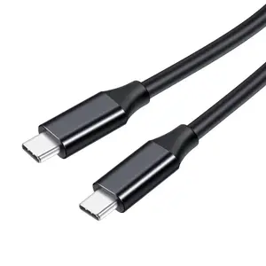 Black Metal Shell Aluminum Product C-type Cable Communication Cable For Fast Charging Of Video And Audio Transmission Cable