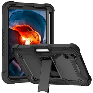 三星Galaxy Tab S6 Lite 2022手机外壳重型3层多功能保护支架平板电脑外壳