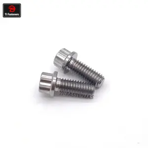 M8x35 Titanium 12 Point Flanged Bolts 6AL4V Aerospace material