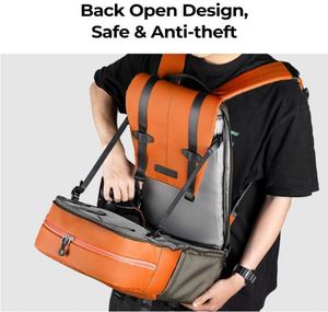Free Sample Camera Bags for Photographers Large Capacity Camera Case with Raincover <b>Laptop</b> Compartment Camera Backpack - Product Image 3