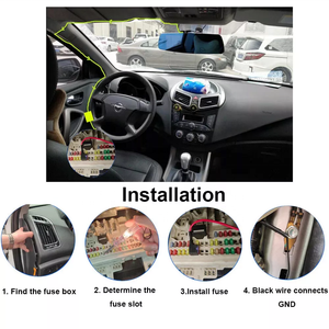 Buck dòng chuyển đổi xe Adapter Dash Cam <span class=keywords><strong>Camera</strong></span> đậu xe giám sát sạc độc quyền <span class=keywords><strong>USB</strong></span> Dây cáp điện bảo vệ điện áp thấp - Product Image 4