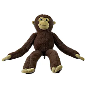 批发超柔猴子大眼睛长臂悬挂毛绒动物猴子定制毛绒玩具可爱猴子