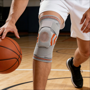 <span class=keywords><strong>Rodilleras</strong></span> <span class=keywords><strong>de</strong></span> Compresión Profesionales con Estabilizadores Laterales Dobles, Rodillera Ortopédica para Fútbol, Baloncesto y Running - Product Image 4