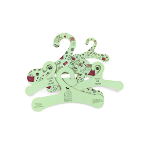 Pet Dog Clothing Cardboard Hanger Microfiber Sock Hangers Cardboard Custom Towel Hanger - Product Image 1