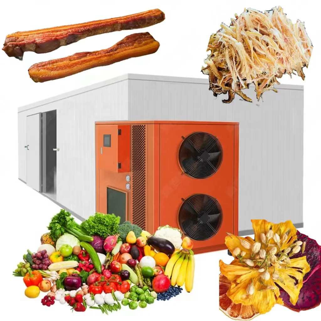 Sanayi toptan fiyat gıda meyve sebze kurutma makinesi mango manyok biber kayısı fıstık ısı pompası kuru makine