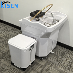 Salon cep Headspa su tankı masaj ile şampuan haznesi taşınabilir şampuan kase çok fonksiyonlu dolaşım şampuan lavabo