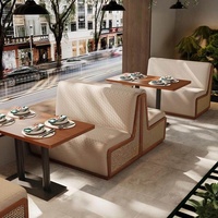 Tables et chaises de restaurant modernes et minimalistes, mobilier commercial personnalisable pour pâtisserie, café, bar, hôtel, en métal