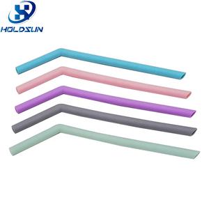 Custom Color Eco-Friendly Reusable Food Grade Juice Accessories Silicone Drinking <strong>Straws</strong> for Glasses - Product Image 2
