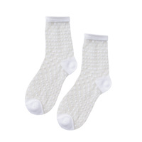 Chaussettes fines en soie transparente pour femmes, mode d'été 2023