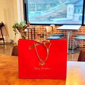 KM Wholesale Custom Lovely Rose pink White Favor Candy Jewelry Baby Shower Paper <b>Gift</b> <b>Bag</b> Packaging <b>Wedding</b> with Ribbon - Product Image 4