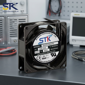 พัดลมระบายความร้อนแบบแกน DC รุ่น STK 70-75 มม. AD8025 (IC) 12/24/48V ลูกปืนแบบลูกกลิ้ง พลาสติกสีดำ ได้รับการรับรองมาตรฐาน CE RoHS สำหรับ CUL TUV ฟรีค่าจัดส่ง - Product Image 3