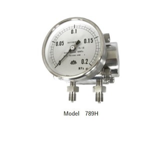 เกจวัดความดันแบบดิฟเฟอเรนเชียล รุ่น 789 ยี่ห้อ Asahigauge แบบเบลโลว์ ช่วงการวัด 0 ถึง 1 เมกะปาสคาล พร้อมเกลียวเชื่อมต่อแบบเรเดียล - Product Image 2