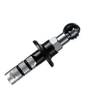 Accessoires de moto en alliage d'aluminium Support de téléphone sans fil étanche à rotule de 17mm pour tige de fourche de guidon de 12-25.4mm