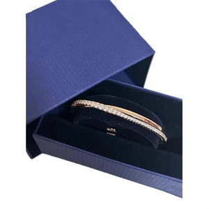 Caja de Joyería de Marca Azul Famosa Directo de Fábrica para Mujer, Empaque de Regalo de Lujo, Caja para Pulsera, Anillo y Accesorios, Juego Completo - Product Image 6
