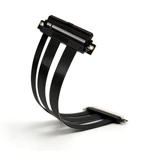 Câble Riser PCIe 5.0 X16 10-60cm <span class=keywords><strong>pour</strong></span> Cartes Graphiques de Bureau 128 Go/s Qualité Industrielle Serveur - Product Image 5