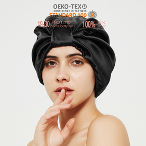 Ensemble chapeau et taie d'oreiller <span class=keywords><strong>en</strong></span> <span class=keywords><strong>soie</strong></span> <span class=keywords><strong>de</strong></span> mûrier <span class=keywords><strong>pure</strong></span> 100% <span class=keywords><strong>Bonnet</strong></span> <span class=keywords><strong>de</strong></span> <span class=keywords><strong>nuit</strong></span> Foulard pour cheveux pour dames <span class=keywords><strong>Bonnet</strong></span> à cheveux <span class=keywords><strong>en</strong></span> <span class=keywords><strong>soie</strong></span> - Product Image 6