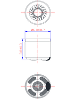 Haut-parleurs bluetooth de haute qualité, 6mm, 16 Ohm, 2mW, Mini écouteur, unité d'entraînement pour haut-parleur dents bleues